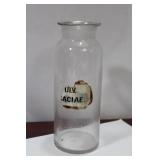 A Vintage Apothecary Cylinder Bottle