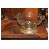 Wallace Sterling Rim Glass Bowl