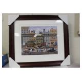 A Framed Litograph by Listed Artist Wooster Scott