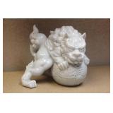 Japanese ceramic lion