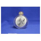 Chinese Crystal or Glass Snuff Bottle