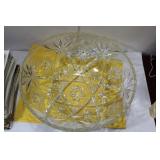 A Pressed Glass Center Bowl