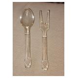 Pair of Glass Utensils