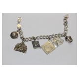 A Sterling Charm Bracelet