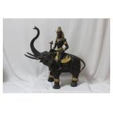 A Bronze Elephant with Rider