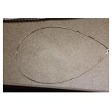 Omega Style Sterling Snake Wire Necklace