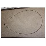 Omega Style Sterling Snake Wire Necklace