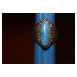 Sterling Silver and Lapis Ring