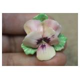 Ceramic Floral Pin of Brooch