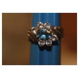 Sterling and Gem Stone Ring