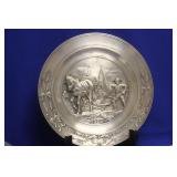 Germany Well Carved Pewter Plate