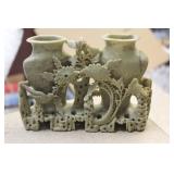 Soapstone Double Vase