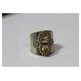 A Sterling And Gemstone Ring