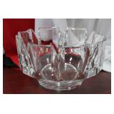 A Large Signed Orrefors Crystal Bowl