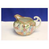 Antique Chinese Rose Medallion Creamer