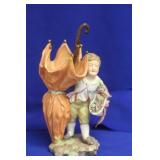 A Meissen Boy with Umbrella