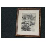 An Antique Etching by German Listed Artist