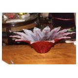 Large Murano Leaf Bowl