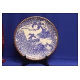 Antique Japanese Blue and White Plate/Charger