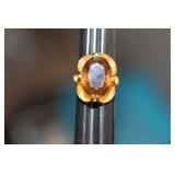 Gold Filled and Large Stone Ring