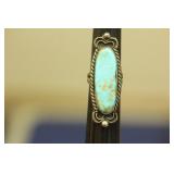 Large Native American Turquoise and sterling ring