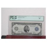PCGS Graded 1914 $5.00 Note