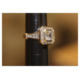 Sterling and Cz Ring