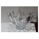 A Large Cut Glass Center Bowl