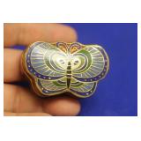 Chinese Cloisonne Butterfly Trinket Box