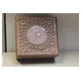 Carved Asian Cedar Wood Box