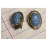 A Pair of Sterlign and Stone Earrings