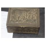 Signed Repousse Metal Box