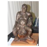 Elgible Signed Terracotta Scuplture