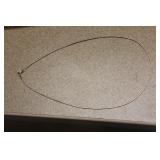 Omega Style Sterling Snake Wire Necklace