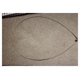 Omega Style Sterling Snake Wire Necklace