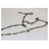 A Sterling Figaro Necklace