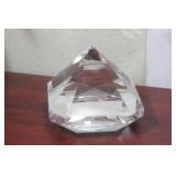 An Oleg Cassini Diamond Shape Paperweight