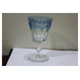 An Ajka, Hungary Lead Crystal Goblet