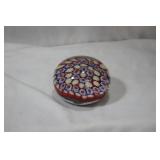 A Millifiori Glass Paperweight