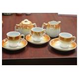 Lot of 8 Luster Tea Service