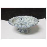 A Blue and White Antique Altar Dish