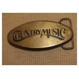 Country Music Belt Buckle