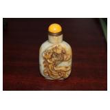 Carved Jade Snuff Bottle