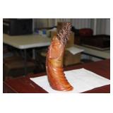 A Chinese Horn Figure