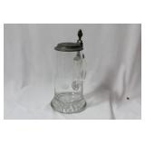 Beck's Etched Glass Stein