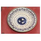 Vintage Islamic Clay and Metal Fish Bowl