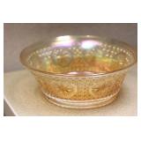 Carnival glass bowl