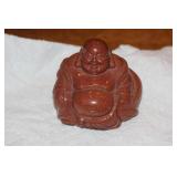 Chinese Goldstone Gemstone Laughing Buddha