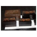 A Chinese Stacking Lacquer Box