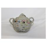 A Signed Japanese Pottery Sugar Container